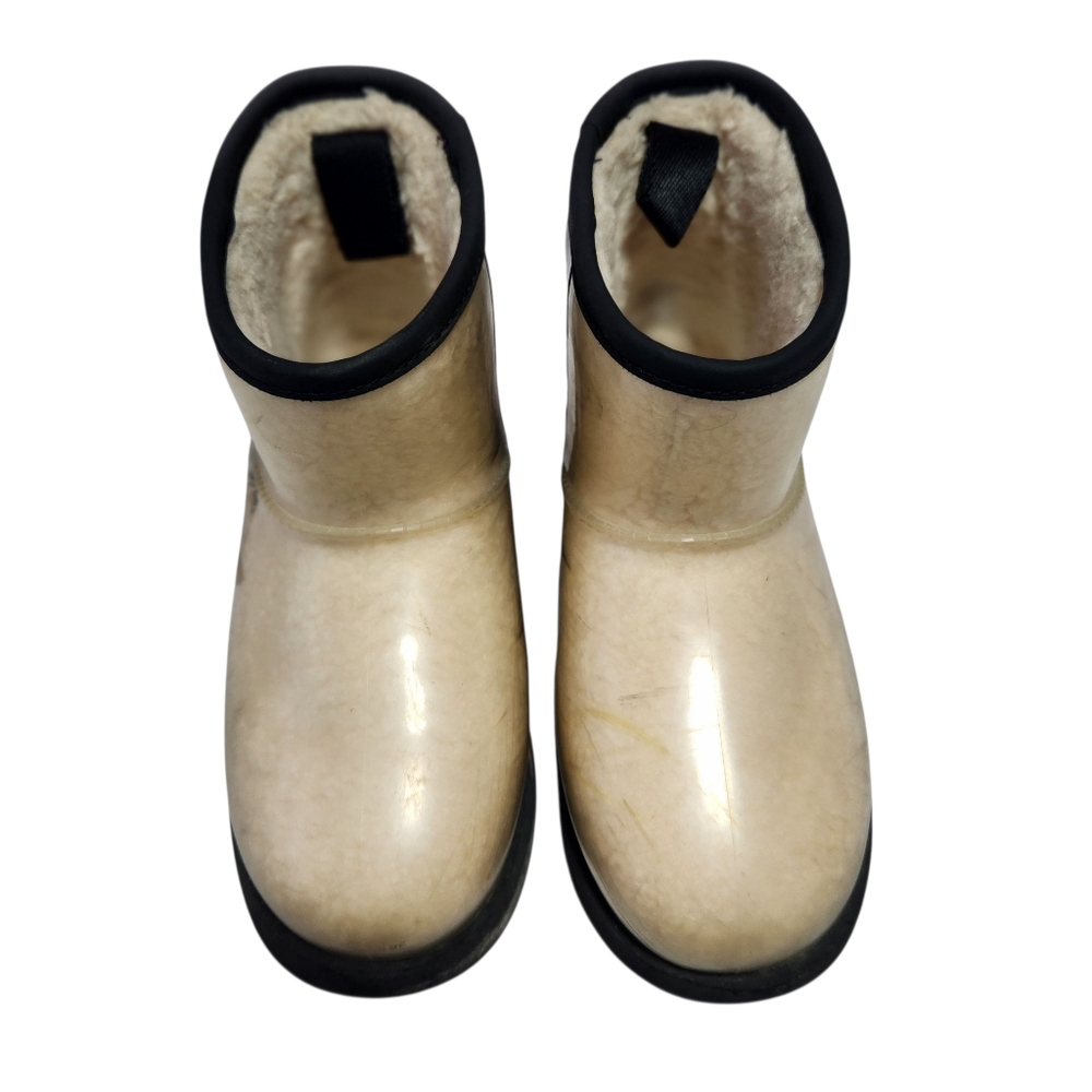 UGG Girls Cream and Black Boots